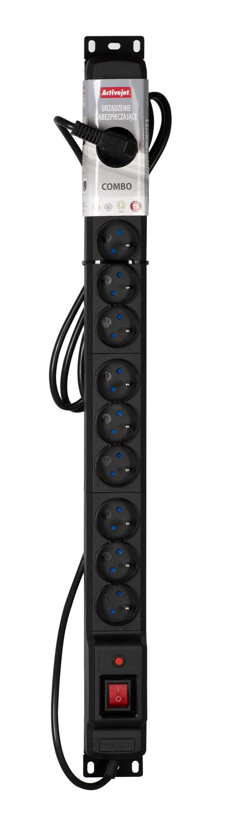 EAN 5901443111382 - Activejet COMBO/12GN/1,5M/CZ base múltiple 12 salidas AC Interior imagen 4