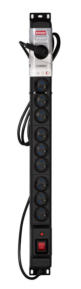 EAN 5901443111382 - Activejet COMBO/12GN/1,5M/CZ base múltiple 12 salidas AC Interior imagen 4
