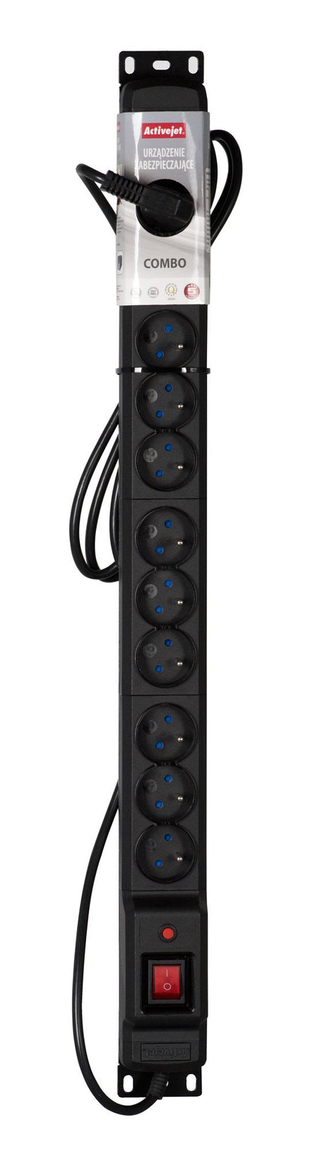 EAN 5901443111382 - Activejet COMBO/12GN/1,5M/CZ base múltiple 12 salidas AC Interior imagen 4