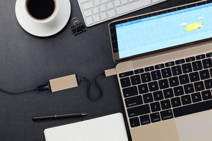 Satechi Type-C To Ethernet Adapter Gold