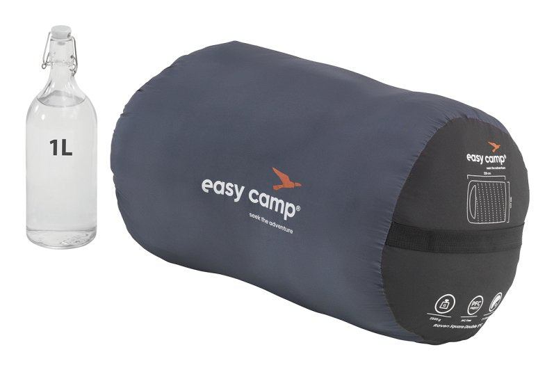 Saco De Dormir Easy Camp Raven Square Double 5°C Negro, Modelo 2025 240209