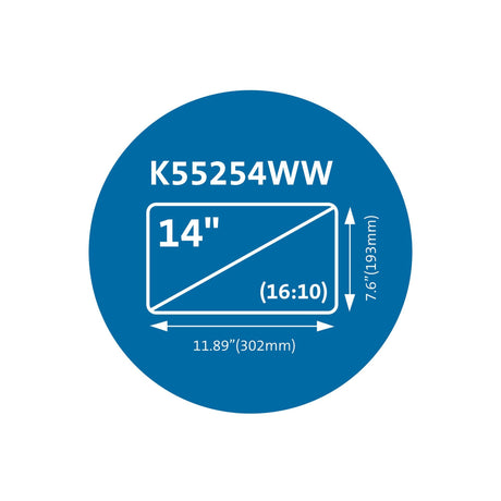 EAN 0085896552543 - Kensington K55254WW filtro para monitor 35,6 cm (14") Portátil imagen 6