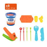 Milan Pasta Blanda Soft Dough Maletín 8 Botes 59gr C/Herramientas Barbacoa C/Surtidos