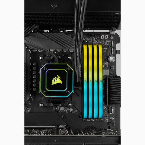 Memoria Ram Corsair Ddr4 3200 8gb C16 Vengeance Rgb Rs 1.35v, 16-20-20-38 Black Pcb, Amd & Intel