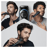 Barbero Cortapelos Braun Bt3240 + Gillete Fusion 39 Ajustes Barba Lavable Control Giratorio
