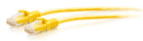 C2g Cable De Conexión Ethernet Delgado Sin Apantallar (Utp) Con Protección Antienganche Cat6a De 2,1 M - Amarillo