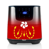 Freidora Por Aire Sin Aceite Princess Aerofryer Deluxe Digital Xxl 182060 1700w Capacidad 5.5l