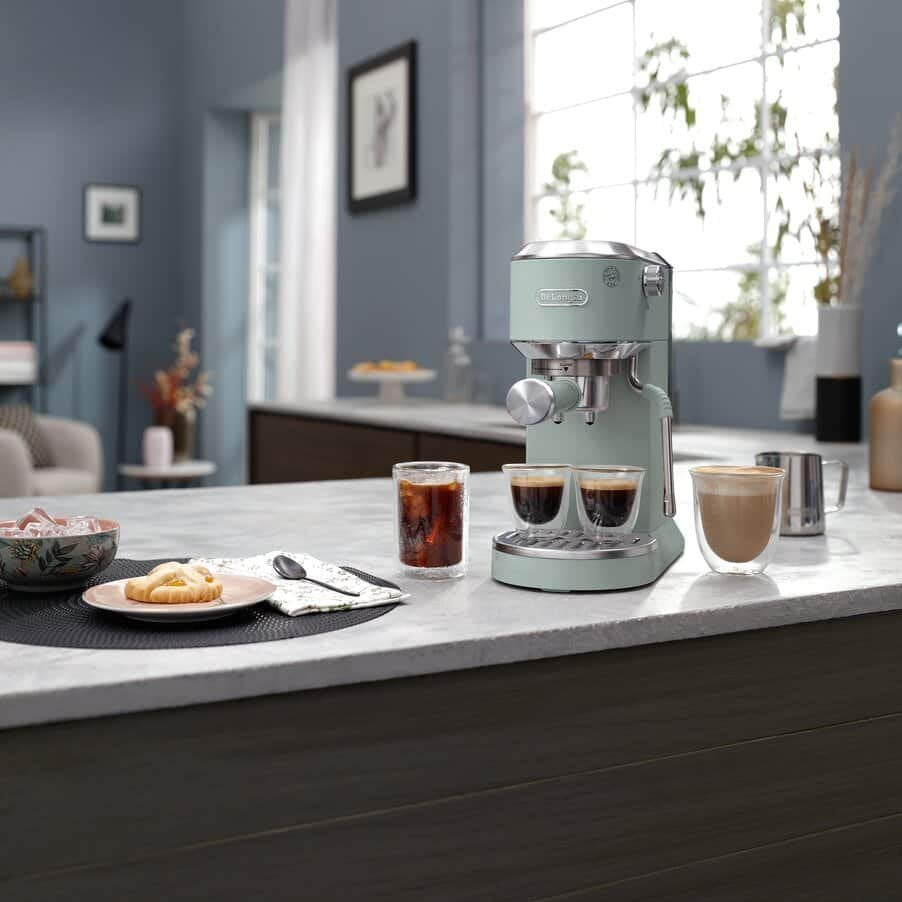 Delonghi Dedica Duo Ec890.Gr, Espresso Máquina Verde, Cerveza Fría 0132106345