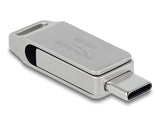 Delock 54008 Usb 5 Gbps Lápiz De Memoria Usb-C + Tipa-A 256 Gb - Carcasa De Metal