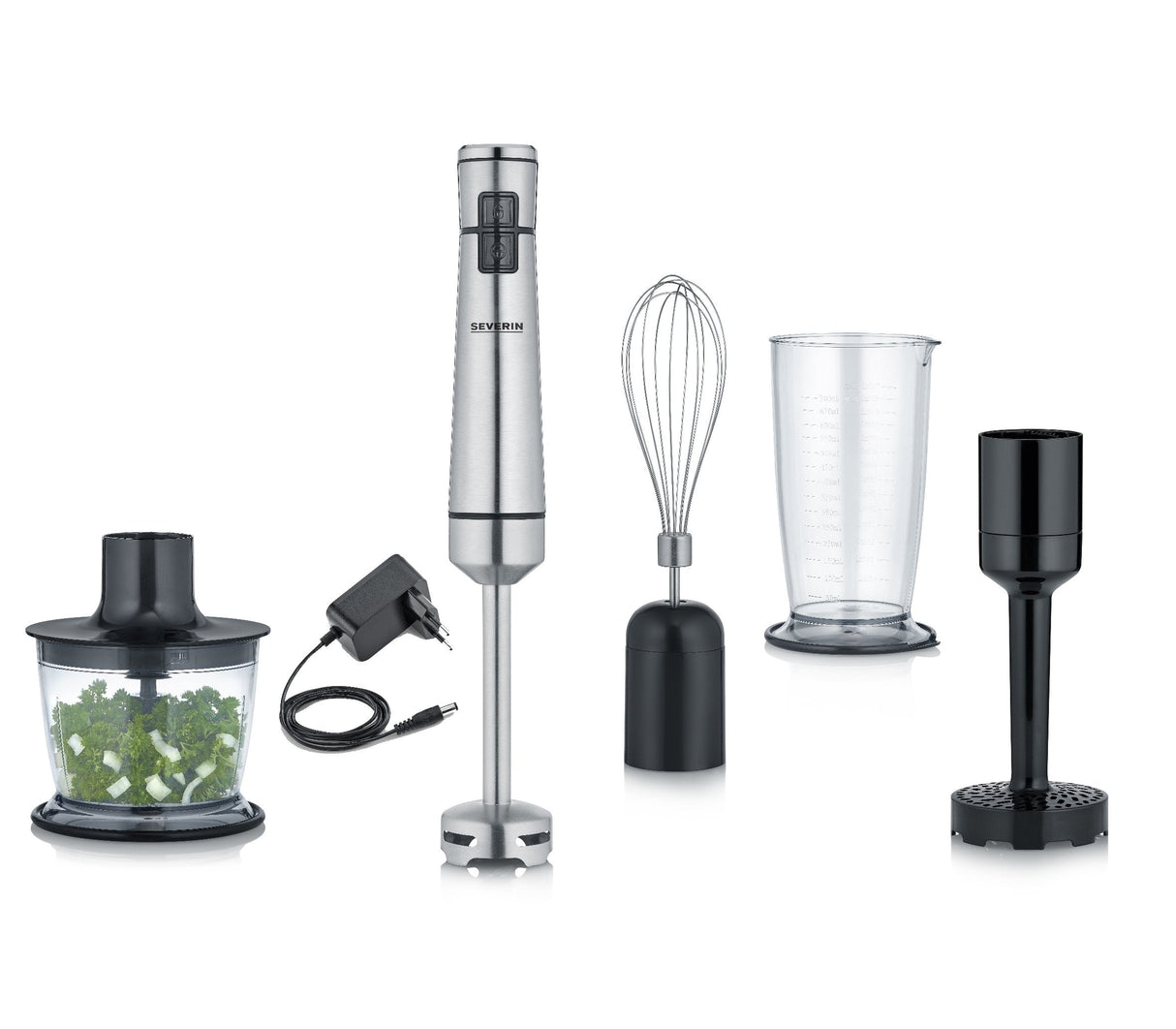 Batidora  Severin Sm 3775 0,7 L De Inmersión 100 W Negro, Acero Inoxidable