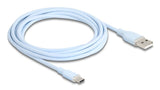 Delock Usb 2.0 Cable Usb Typ-A St > Usb Typ-C St 2.5m Blau