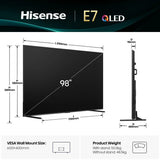EAN 6942351424491 - Hisense 98E7Q 2,49 m (98") 4K Ultra HD Smart TV Wifi Negro imagen 5
