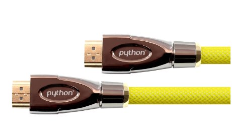 Python Hdmi 2.0 Cable 4k2k Trenzado Amarillo 3m