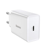 Baseus Travel Charger Speed Mini 1c Quick Charger 20w Eu White (Ccfs-Sn02)