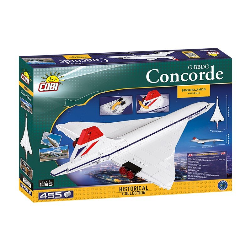 Avion Cobi Concorde G-Bbdg 455 Piezas