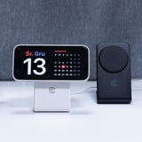 Crong Magspot Pivot Stand - Ladowarka Bezprzewodowa 3w1 Z Magsafe Do Iphone, Apple Watch I Airpods (Bialy)