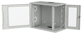 Efb 19'' Wandgehäuse 5he Vert.+10he Hor. 10 10he Hor. Seitenwand Glas, Lang, Ral7035