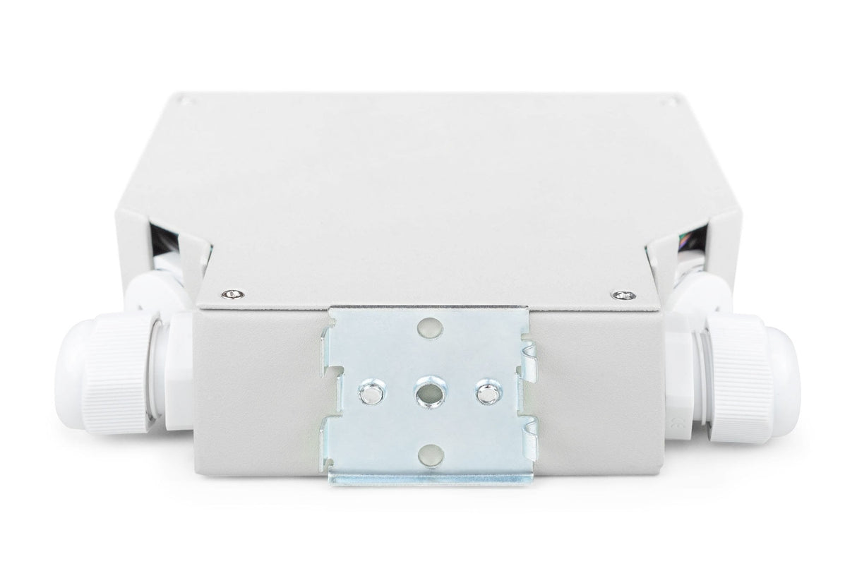 Caja De Fibra Óptica Para Carril Din, Mm-Om4, Montada, Con Adaptador Sc Y Pigtail