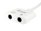 Cable Adaptador Usb-C A Audio 2 Jack 3.5mm Hembra Para Auricular Y Microfono