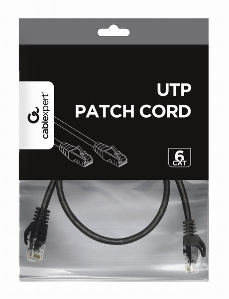 EAN 8716309093040 - Gembird PP6U-0.25M/BK cable de red Negro 0,25 m Cat6 U/UTP (UTP) imagen 3