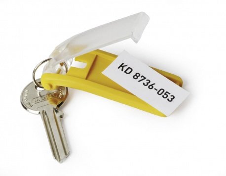 Llavero Durable Clip Para Llaves 6 Piezas Amarillo