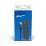 EAN 5901986047728 - Savio Hub 4 x USB-A 3.1 Gen 1 AK-53 USB 3.2 Gen 1 (3.1 Gen 1) Type-A 1000 Mbit/s Negro imagen 6