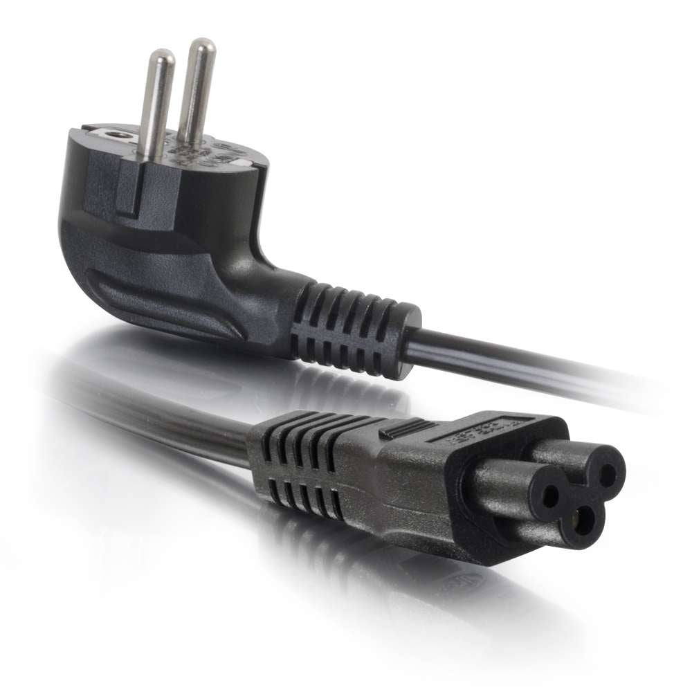 C2g Cable De Alimentación Europeo Para Portátil, 1 M (Cee 7/7 A Iec 60320 C5)
