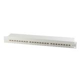 Patch Panel Cat.6a Instalación En Rack 48,3 Cm (19 ") 24 Puertos Gris Claro