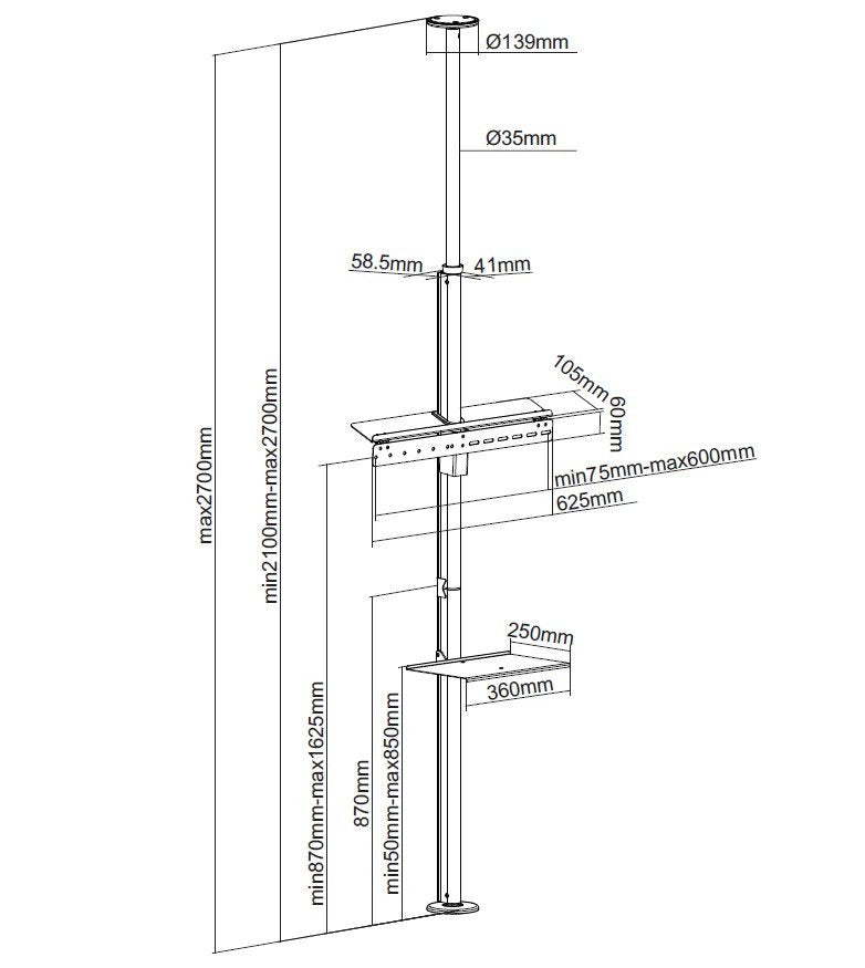 EAN 4015867221501 - Equip 650606 soporte para TV 165,1 cm (65") Negro imagen 14