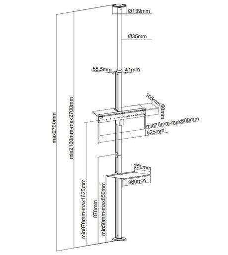 EAN 4015867221501 - Equip 650606 soporte para TV 165,1 cm (65") Negro imagen 14