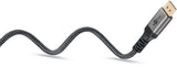 Cable Displayport  Macho-Macho De  5m V.1.4 8k Carcasa De Aluminio, Dorado, Nylon Goobay Bolsa Retail