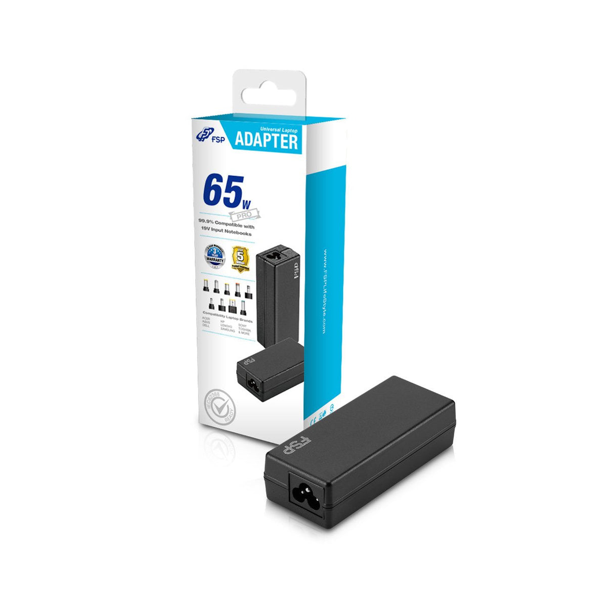 Fortron Fsp Cargador Portatil  Nb Pro 65 Fsp065-Rbbn3 65w 100-240v