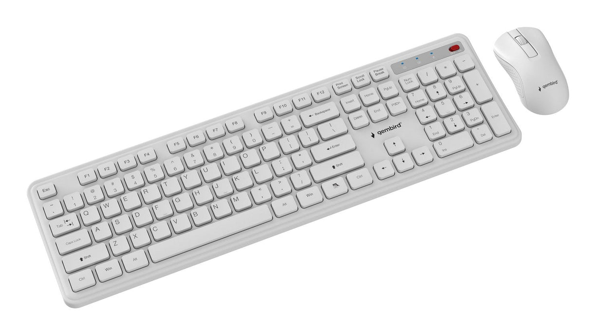 Gembird Slim Pro Business Wireless Desktop Set Blanco Us Layout