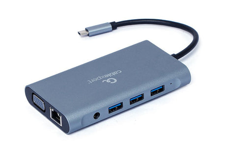 EAN 8716309121477 - Gembird A-CM-COMBO7-01 base para portátil y replicador de puertos USB 3.2 Gen 1 (3.1 Gen 1) Type-A Gris imagen 3