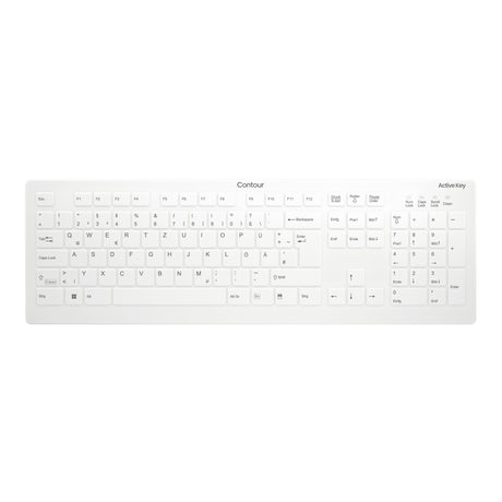 EAN 7061119551718 - Contour Design Active Key AK-C8112 teclado Médico RF inalámbrico QWERTZ Alemán Blanco imagen 1