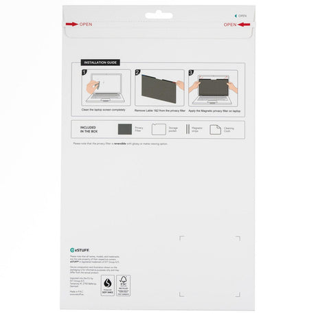 EAN 5706998845429 - eSTUFF GLBM13300181 filtro para monitor 33,8 cm (13.3") Portátil Filtro de privacidad para pantallas sin  imagen 2