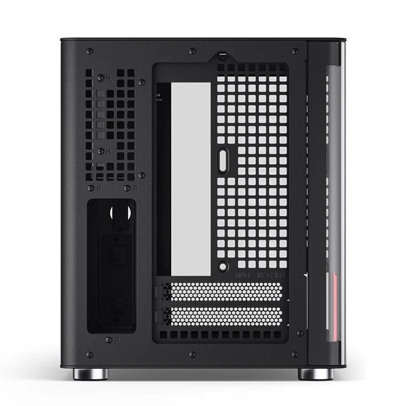 Jonsbo Tk-0 Pc Carcasa, Mini-Tower, Mini-Itx, Tempered Glass, Madera - Negro