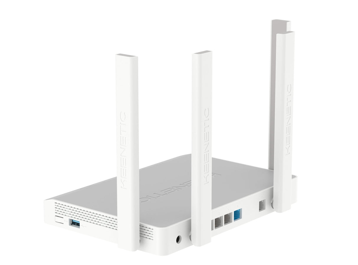 Keenetic Kn-3610 Router Inalámbrico Gigabit Ethernet Doble Banda (2,4 Ghz / 5 Ghz) Gris, Blanco