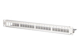 Metz Connect Keystone Modulooträger 19" 24 Port 1he, Edelstahl, Leer, Geschirmt