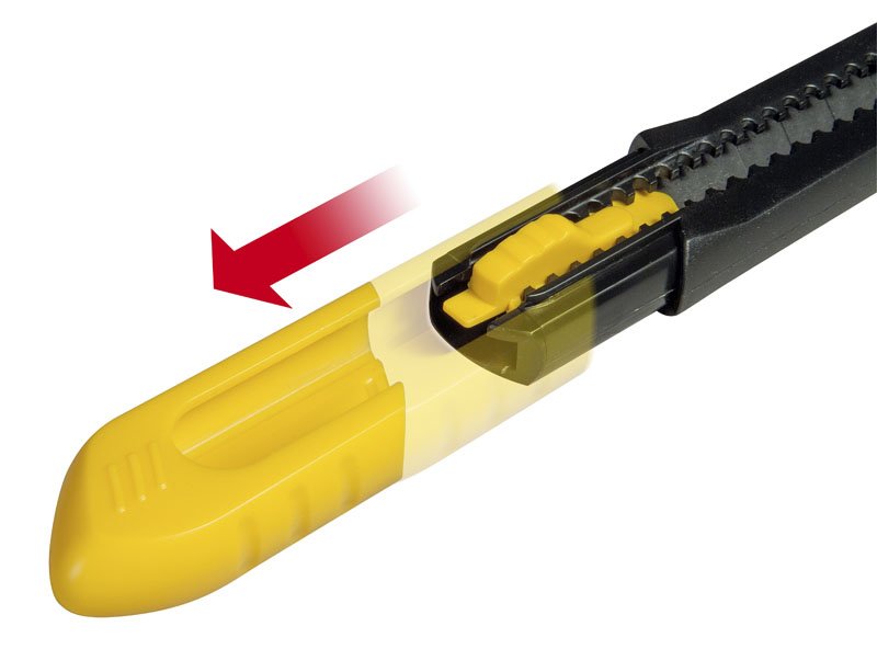 Stanley Cutter Sm, 9mm, Cuchillo Para Alfombras Negro/Amarillo, Plástico 1-10-150