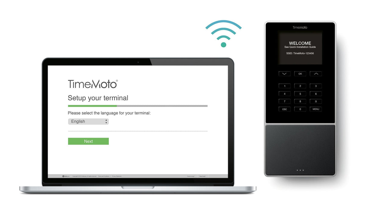 Controlador De Presencia Safescan Timemoto Tm-616 Tarjeta Rfid/Llavero/Pin Pantalla 7cm Hasta 200 Usuarios Lan/Wifi/Usb Host