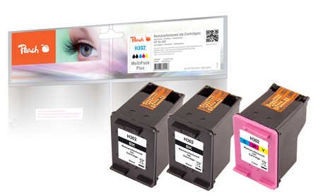 Peach Patrone Hp Nr.302 F6u66a+F6u65a Multipackplus  Comp.