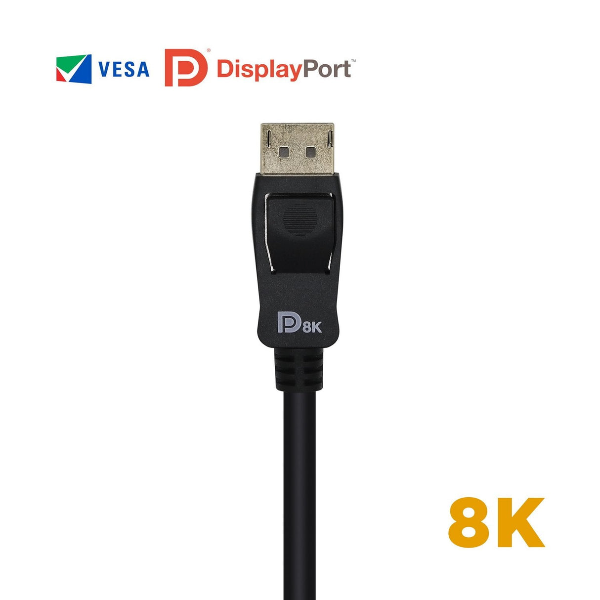 Aisens Cable Displayport Certificado V1.4 8k@60hz - Dp/M-Dp/M - 0.50m - Negro