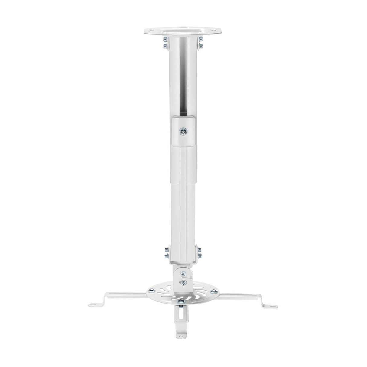Aisens Soporte Universal Giratorio - Inclinable Y Extensible De Techo Para Proyector - Hasta 13.5kg - Blanco