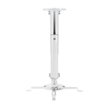 Aisens Soporte Universal Giratorio - Inclinable Y Extensible De Techo Para Proyector - Hasta 13.5kg - Blanco