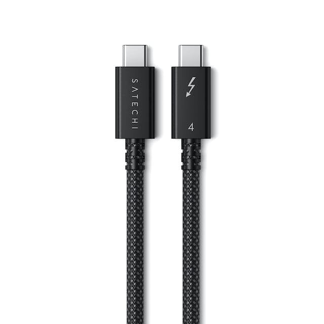 Satechi Thunderbolt 4 Pro Cable, Longitud: 1 Meter Datenübertragung De Hasta 40 Gbit S, Potencia De Carga De Hasta 240w, Unterstützt Bildauflösungen