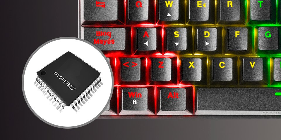 Mars Gaming Mk60 Teclado Gaming Mecanico - Ultra-Compacto 60% - Switches Antipolvo - Iluminacion Rgb - Teclas