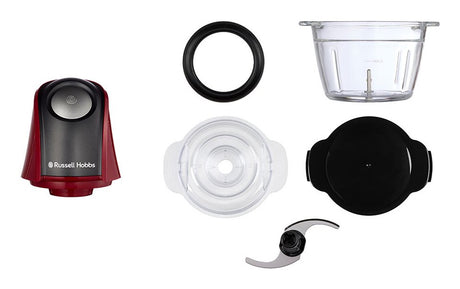 EAN 5038061162844 - Russell Hobbs 27130-56 picadora eléctrica de alimentos 0,5 L 200 W Negro, Rojo, Transparente imagen 2