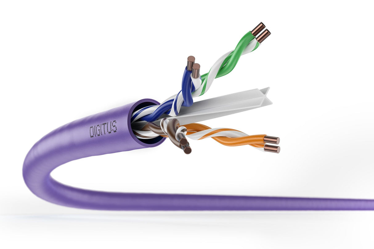 Digitus Bobina Cable Cat.6 U/Utp Solid Wire Awg 23/1 Lsoh 500m Violet Reel