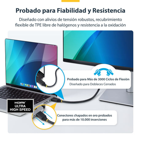 EAN 0065030920230 - StarTech.com HDMI21-CBL-8K60-1M cable HDMI HDMI tipo A (Estándar) Negro imagen 11